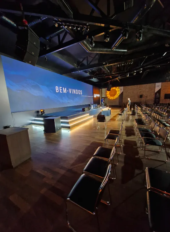 Produção audiovisual profissional em evento DC Produções